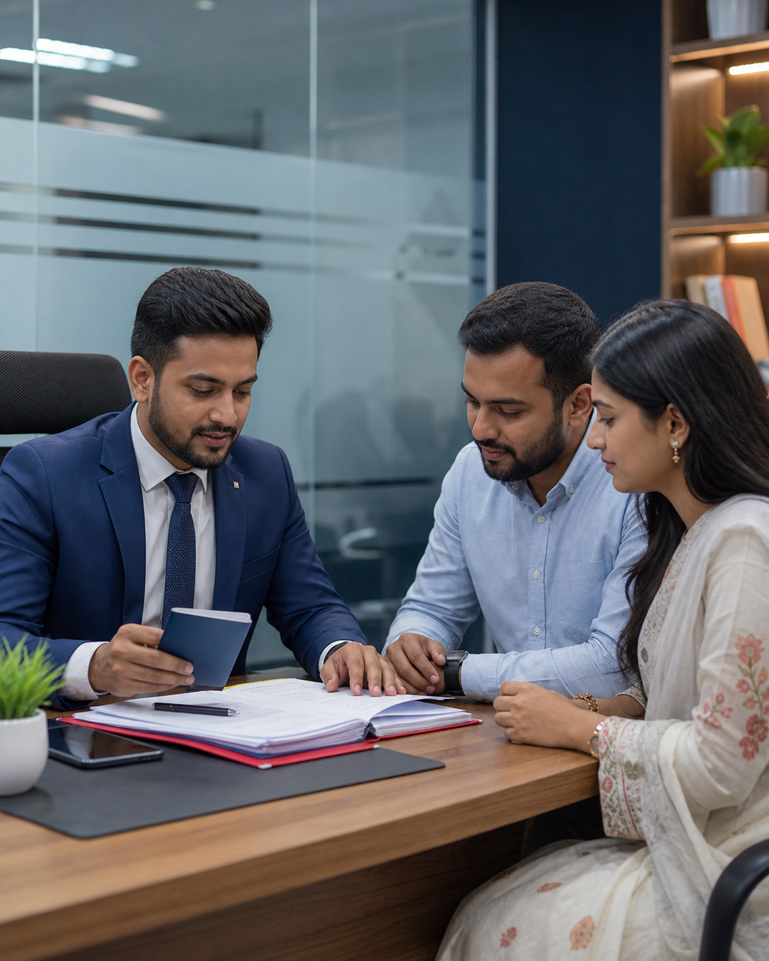 Representative professional consultation scene